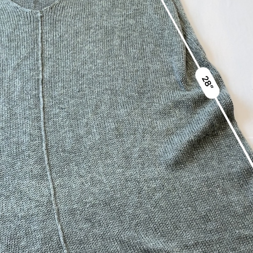 Cantoo asymmetrical Gray Cotton / Viscose Blend Knit Sleeveless Sweater Medium - Picture 15 of 15